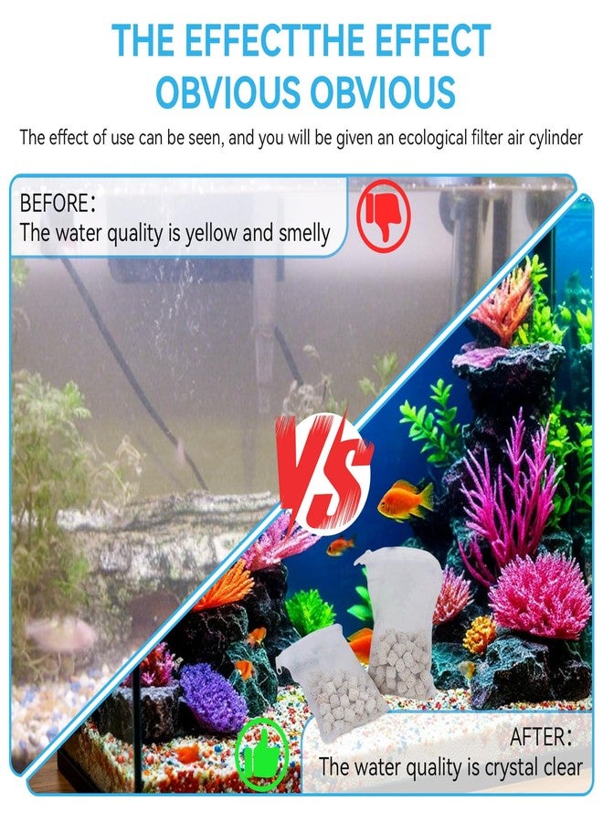 FKBYM 220 غرام، عبوتان من وسائط الترشيح البيولوجي لأحواض السمك، متوافقة مع فلتر Fluval U تحت الماء BioMax U2 U3 U4، وسائط ترشيح حلقات السيراميك البيولوجي، لأحواض السمك، وأحواض الأسماك، والبرك، وفلاتر العلب، A495 - Image 4